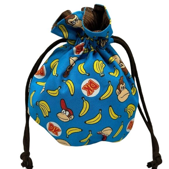 Dice Bag For Tabletop Games Gift Bag Drawstring Bag Donkey Kong - Picture 1 of 3